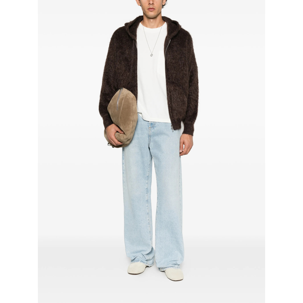 Brushed-Knit Cardigan