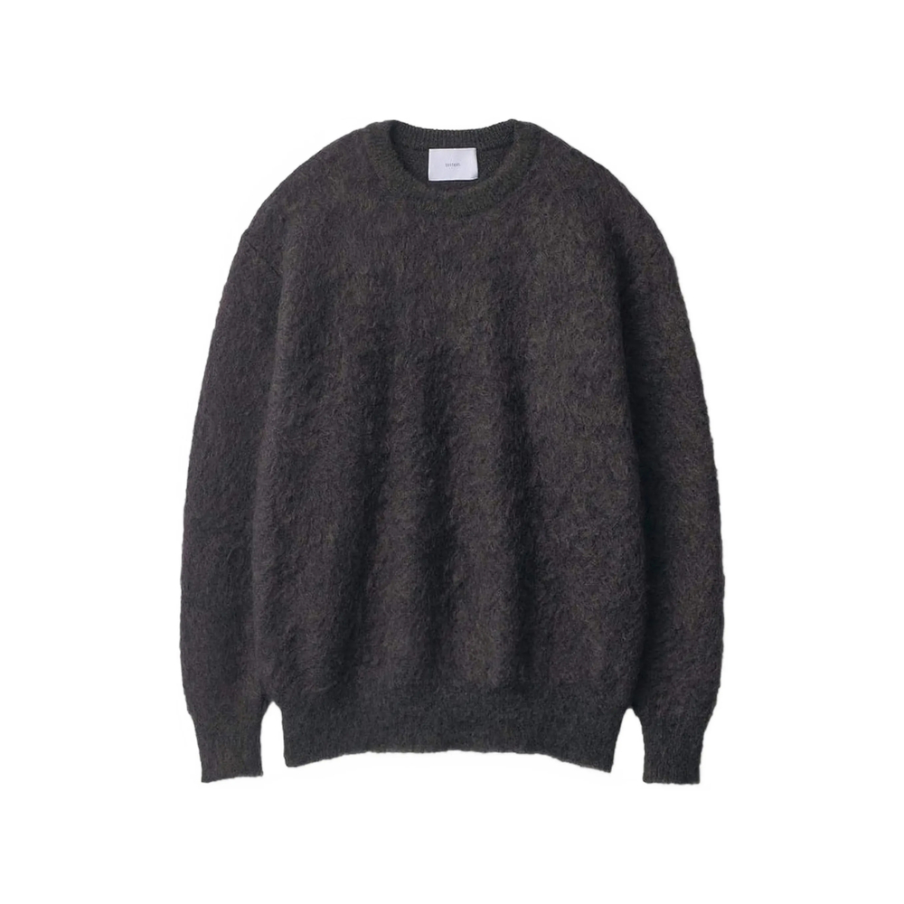 Jacquard-Knit Brushed Sweater