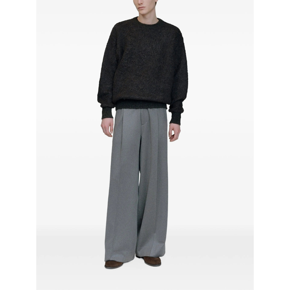 Jacquard-Knit Brushed Sweater