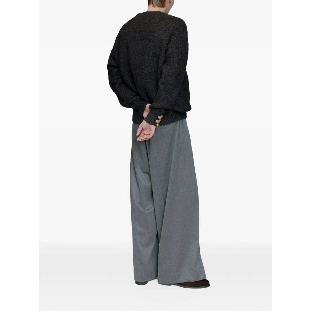 Jacquard-Knit Brushed Sweater