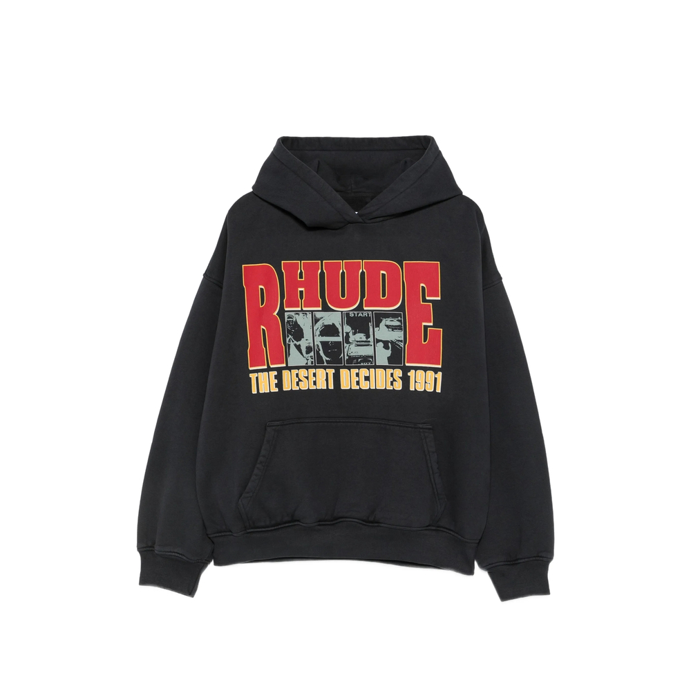 R H U D E Graphic-print Drawstring Hoodie