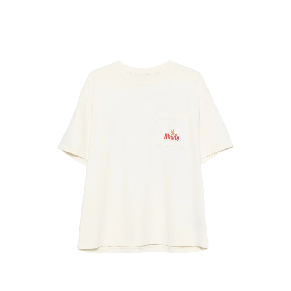 R H U D E American Spirit Logo-print Pocket T-shirt