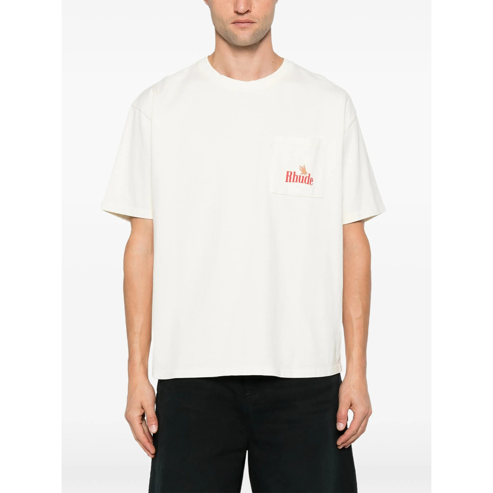 American Spirit Logo-Print Pocket T-Shirt