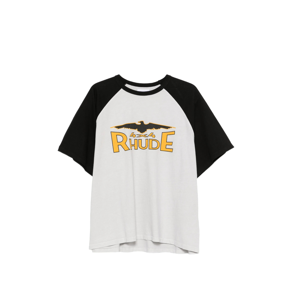R H U D E 4x4 Spirit Logo-print Raglan-sleeve T-shirt