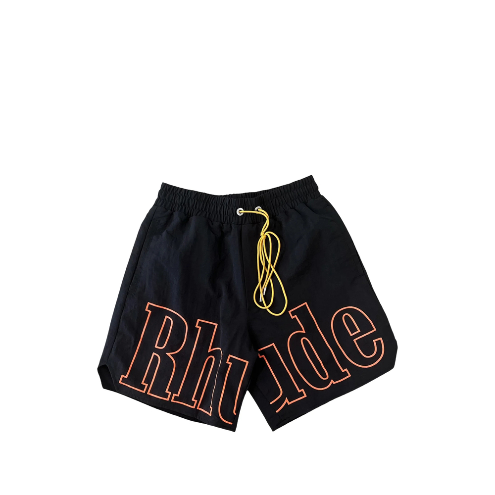 R H U D E Logo-print Swim Shorts