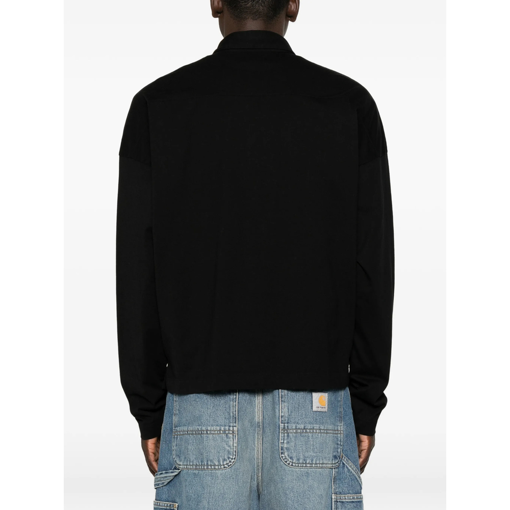 Logo-Embroidered Long-Sleeve Polo Shirt