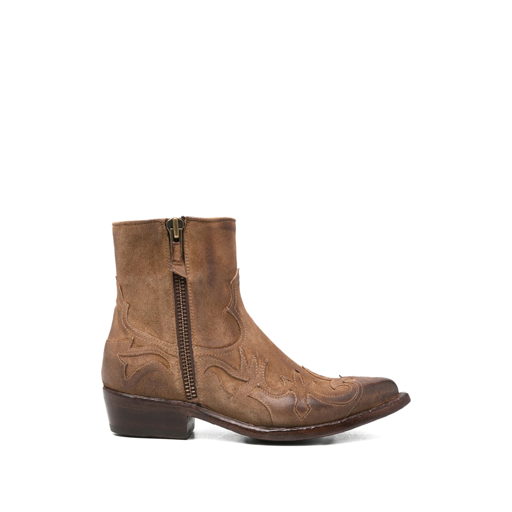 Eraldo Embroidered Western-style Boots
