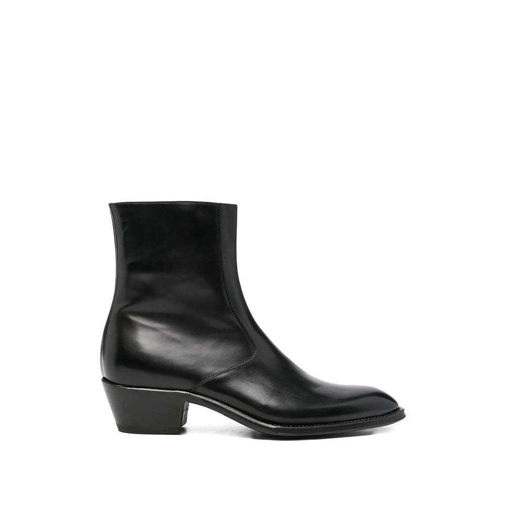 Eraldo Side-zip Leather Ankle Boots