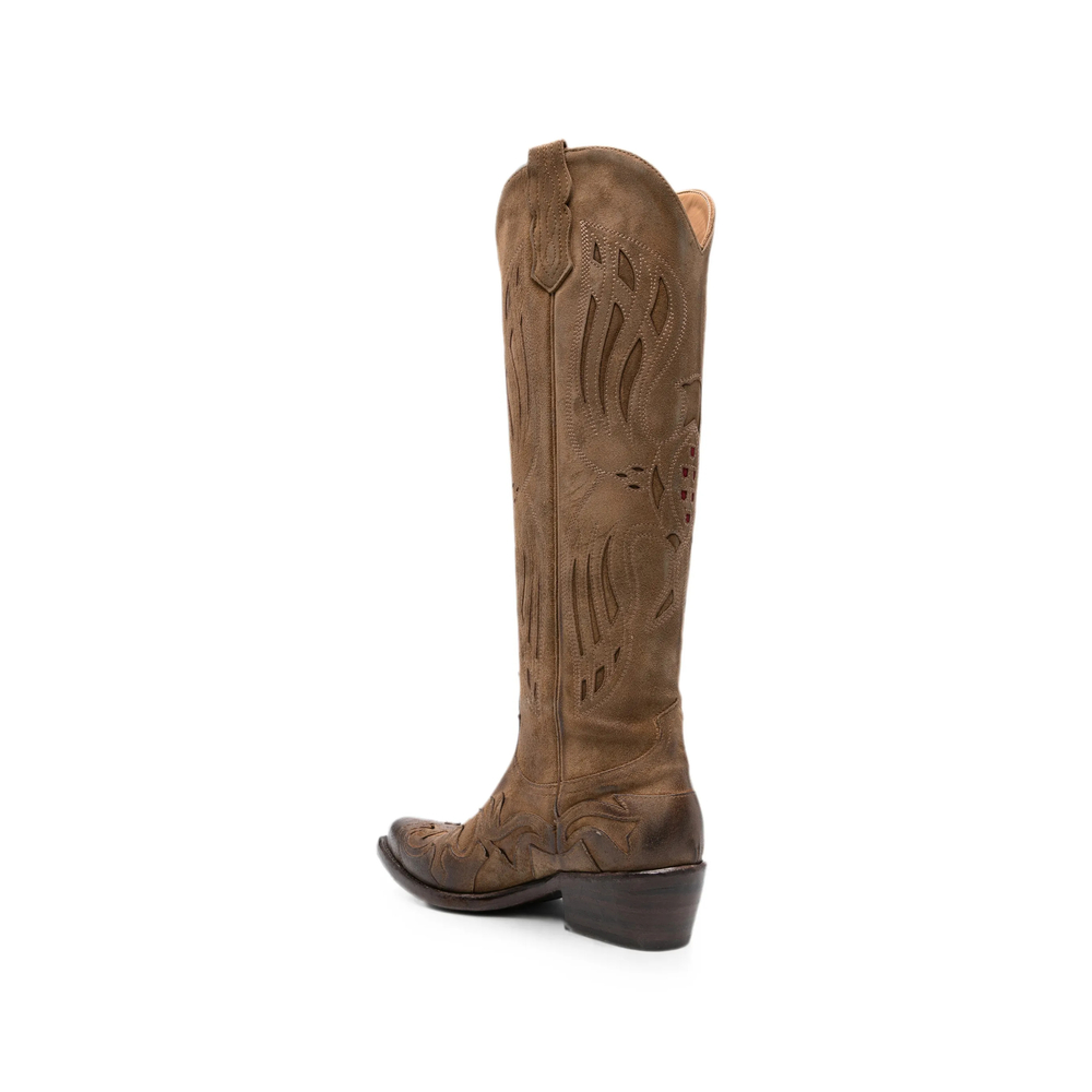Malu Embroidered-Design Boots