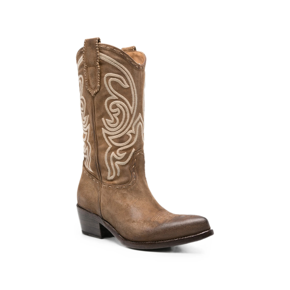 Leon Embroidered-Design Boots