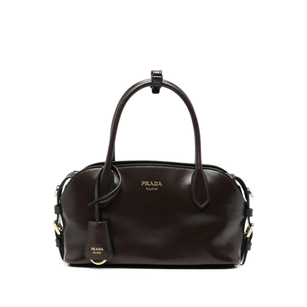 Prada Logo-print Leather Tote Bag