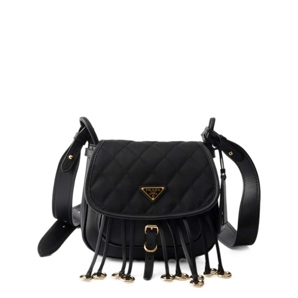 Prada Corsaire Re-Nylon And Leather Mini Shoulder Bag