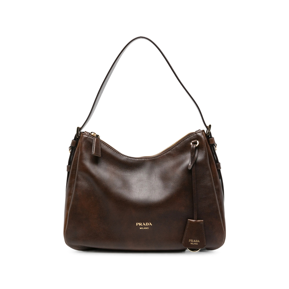 Prada Aimée Medium Leather Shoulder Bag