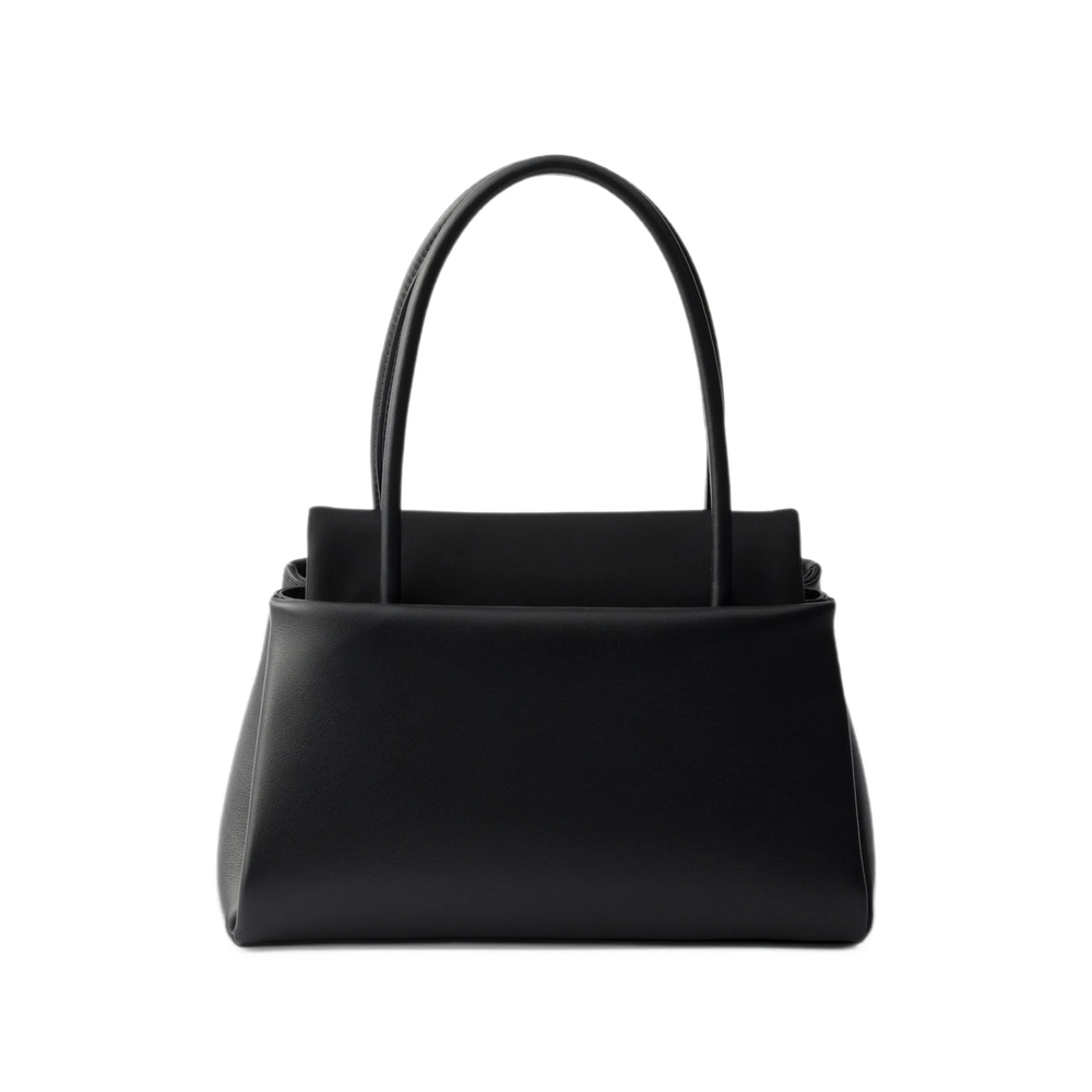 Passage Small Leather Bag With Re-Nylon Flap