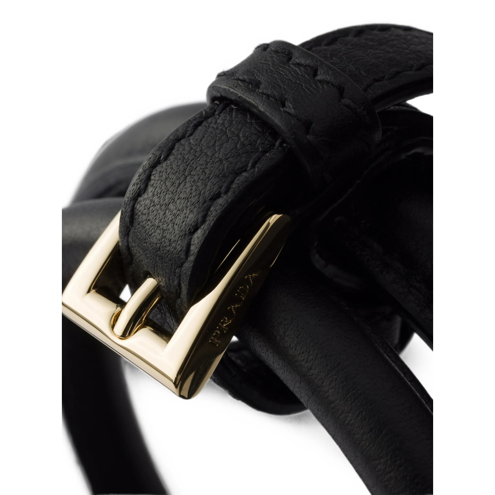 Small Buckle-Detail Shoulder Bag