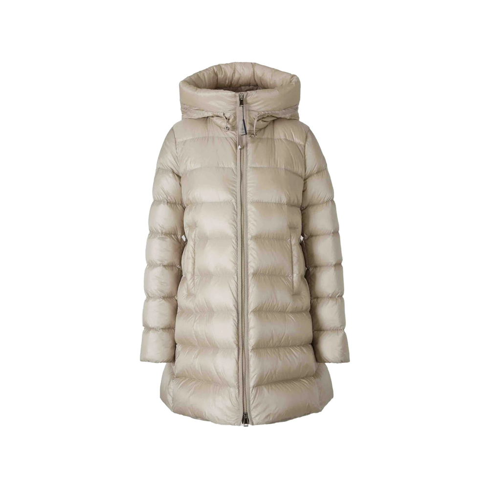 Moncler Suyenne Hooded Mid-length Down Jacket
