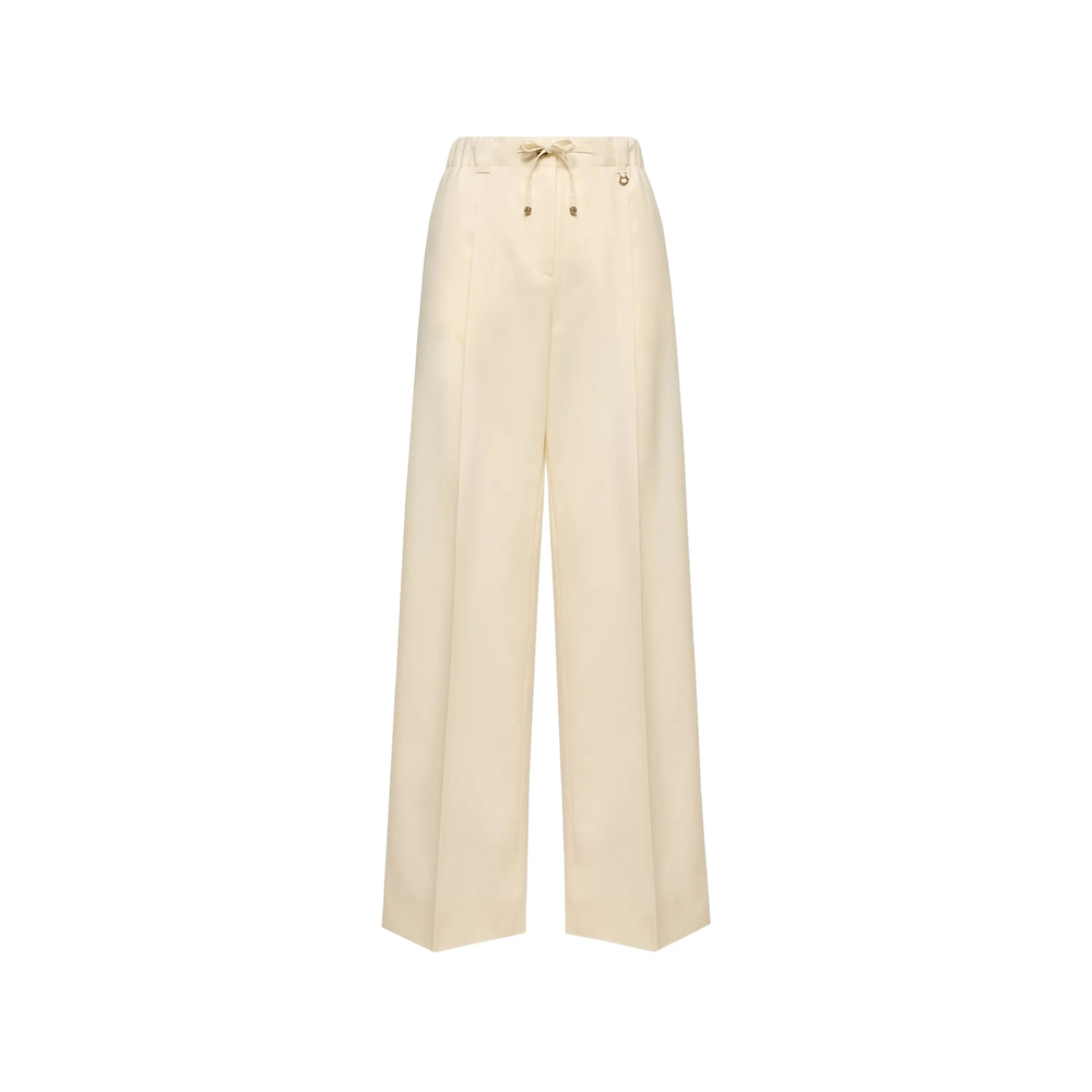 Moncler Wool Gabardine Tailored Trousers