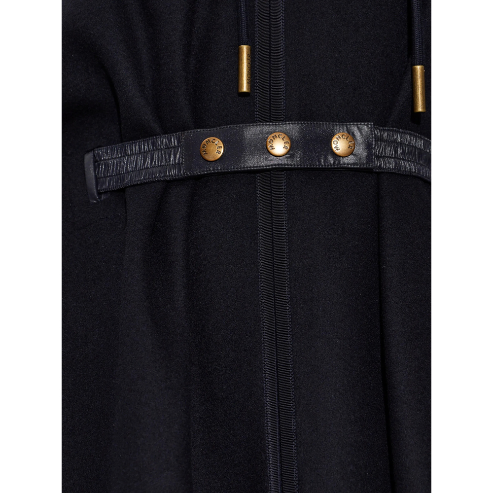 Padded Wool Blend Cape