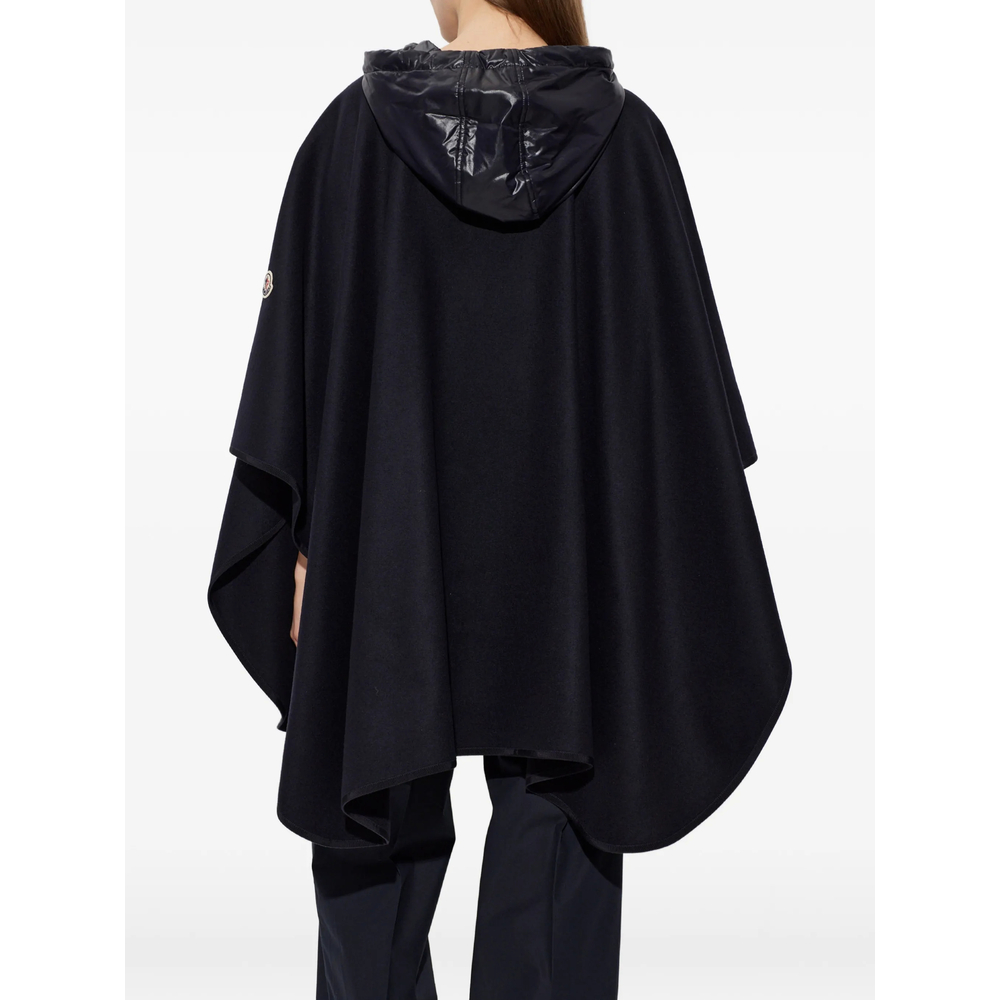 Padded Wool Blend Cape