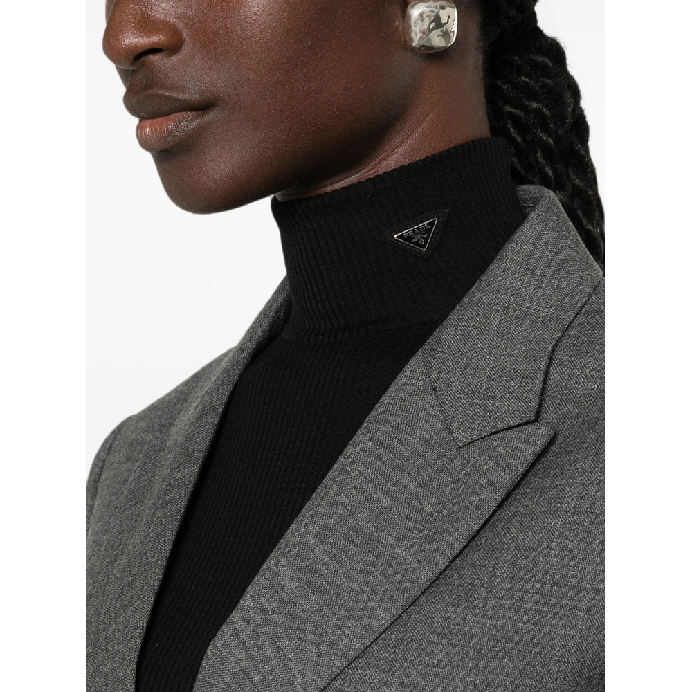 Costina Ribbed-Knit High-Neck Sweater