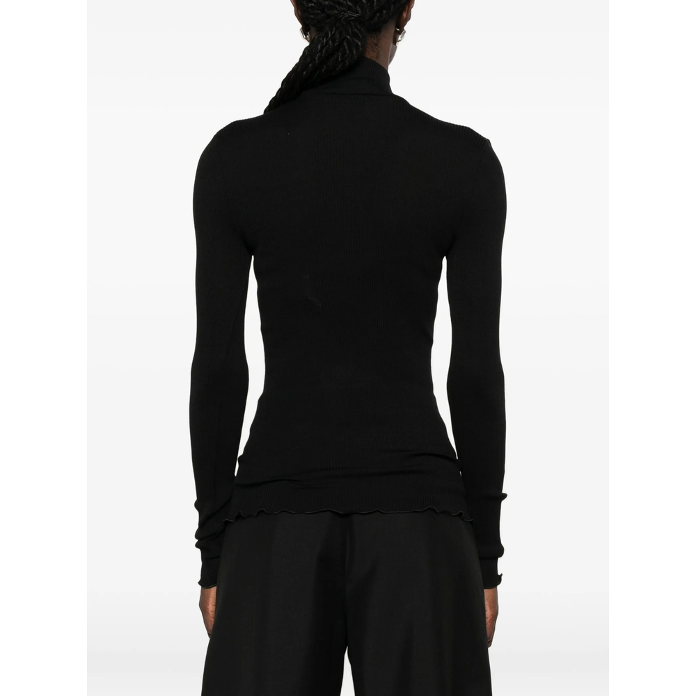 Costina Ribbed-Knit High-Neck Sweater