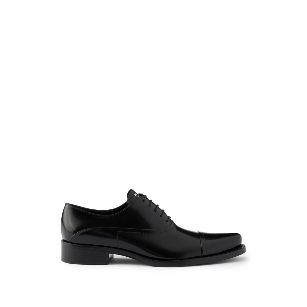 Prada Polished Leather Sneakers