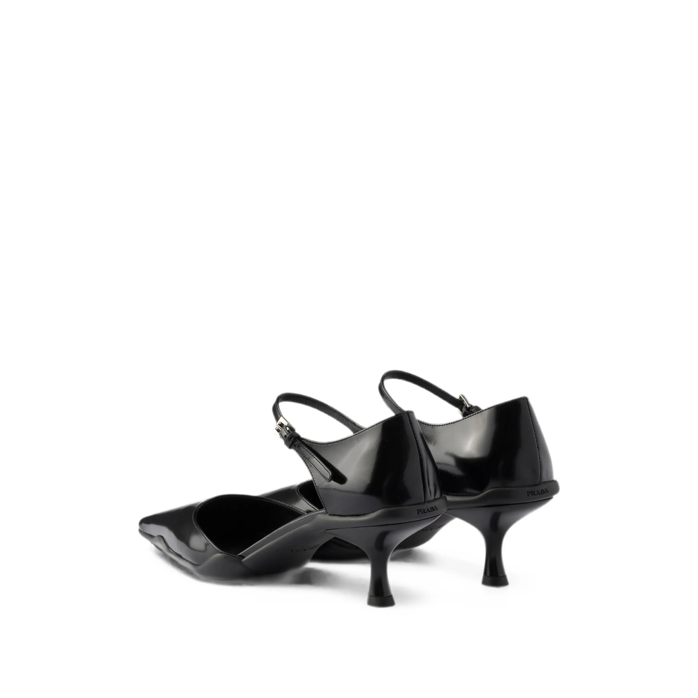 Brushed Leather D'Orsay Pumps
