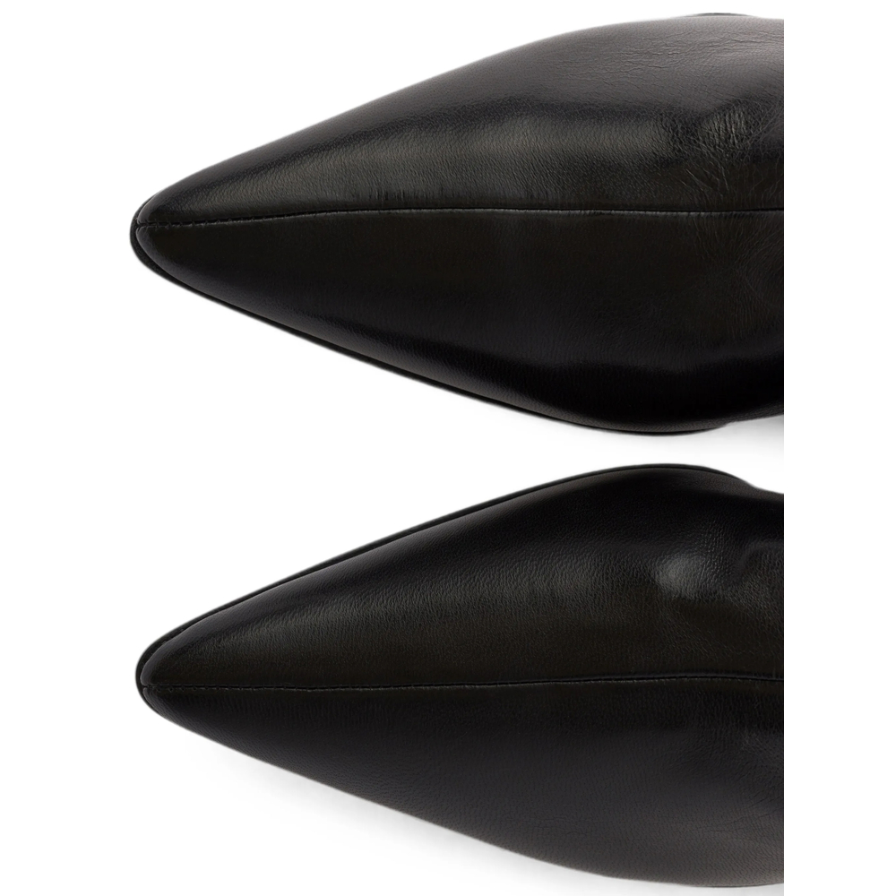 Stretch Nappa Leather Booties