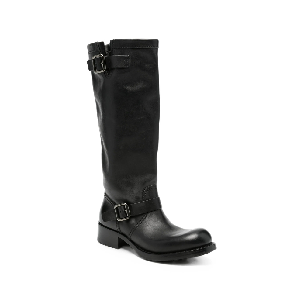 Shard Buckle-Strap Boots