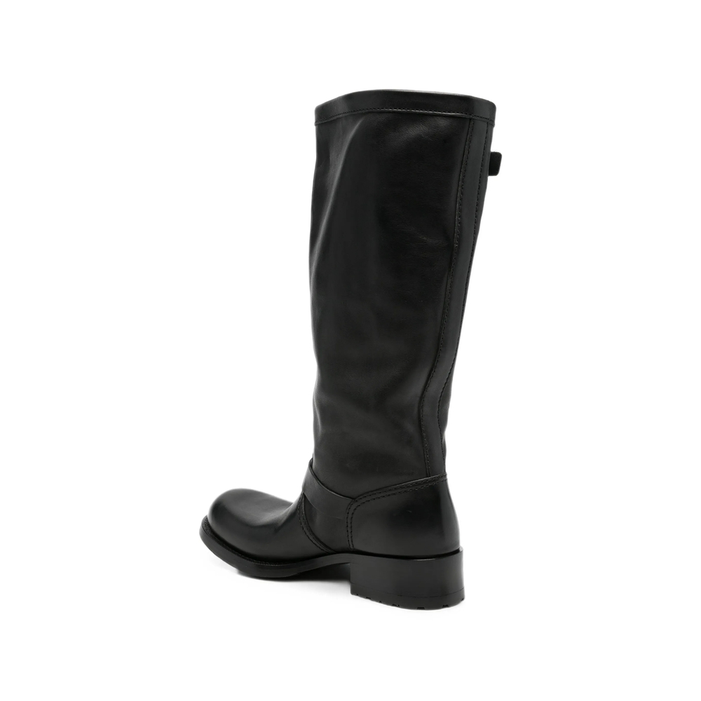Shard Buckle-Strap Boots