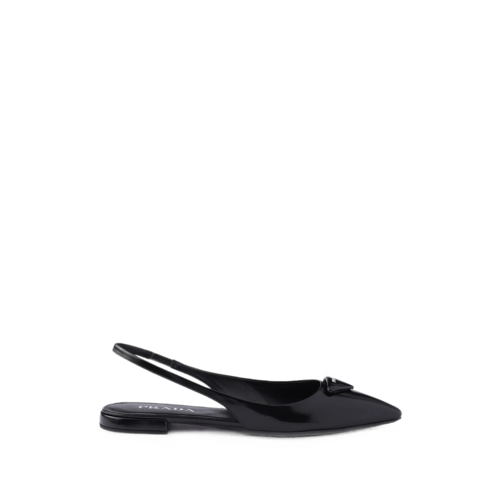 Prada Pointed-toe Slingback Ballet Flats