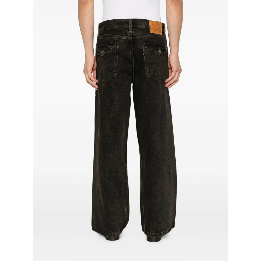 Twisted Baggy Wide-Leg Jeans