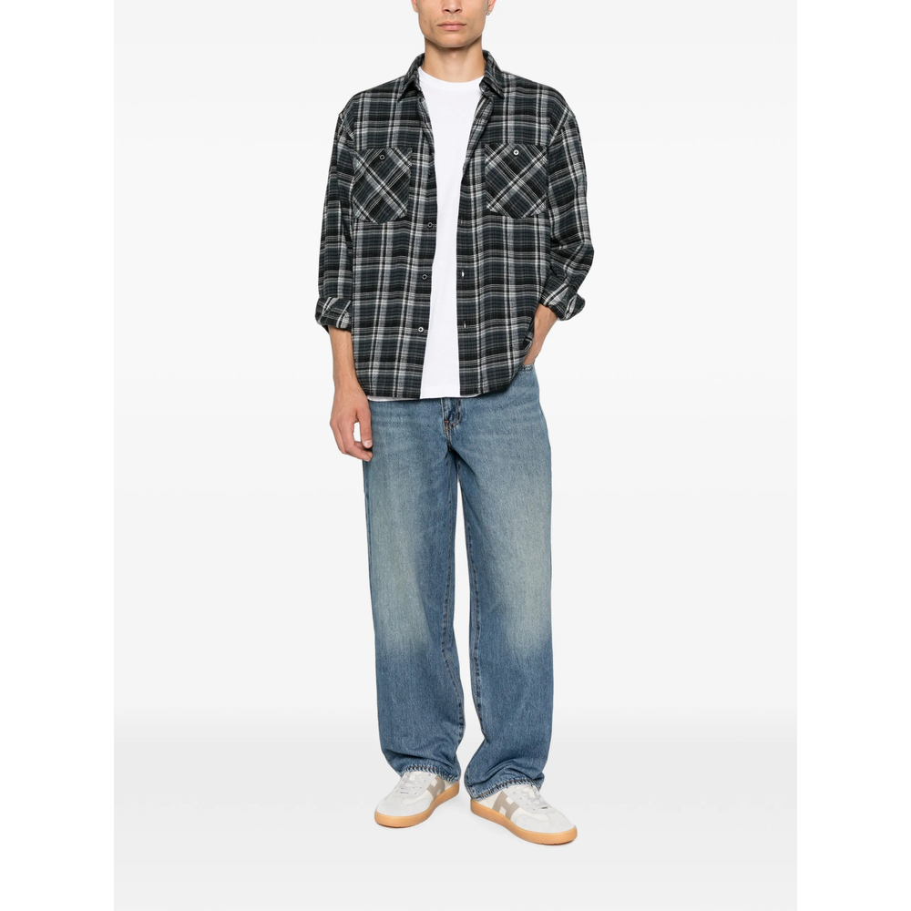 Faded Straight-Leg Jeans