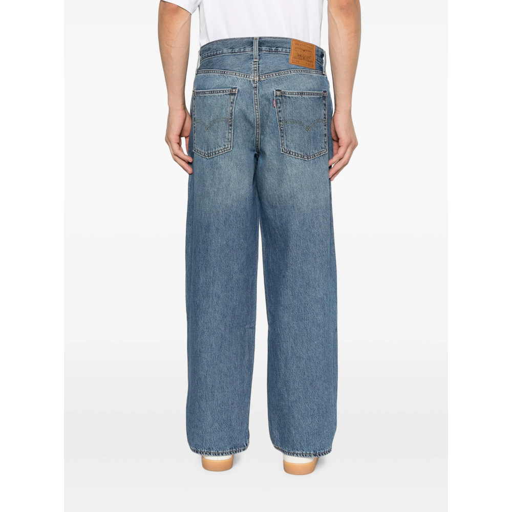 Faded Straight-Leg Jeans
