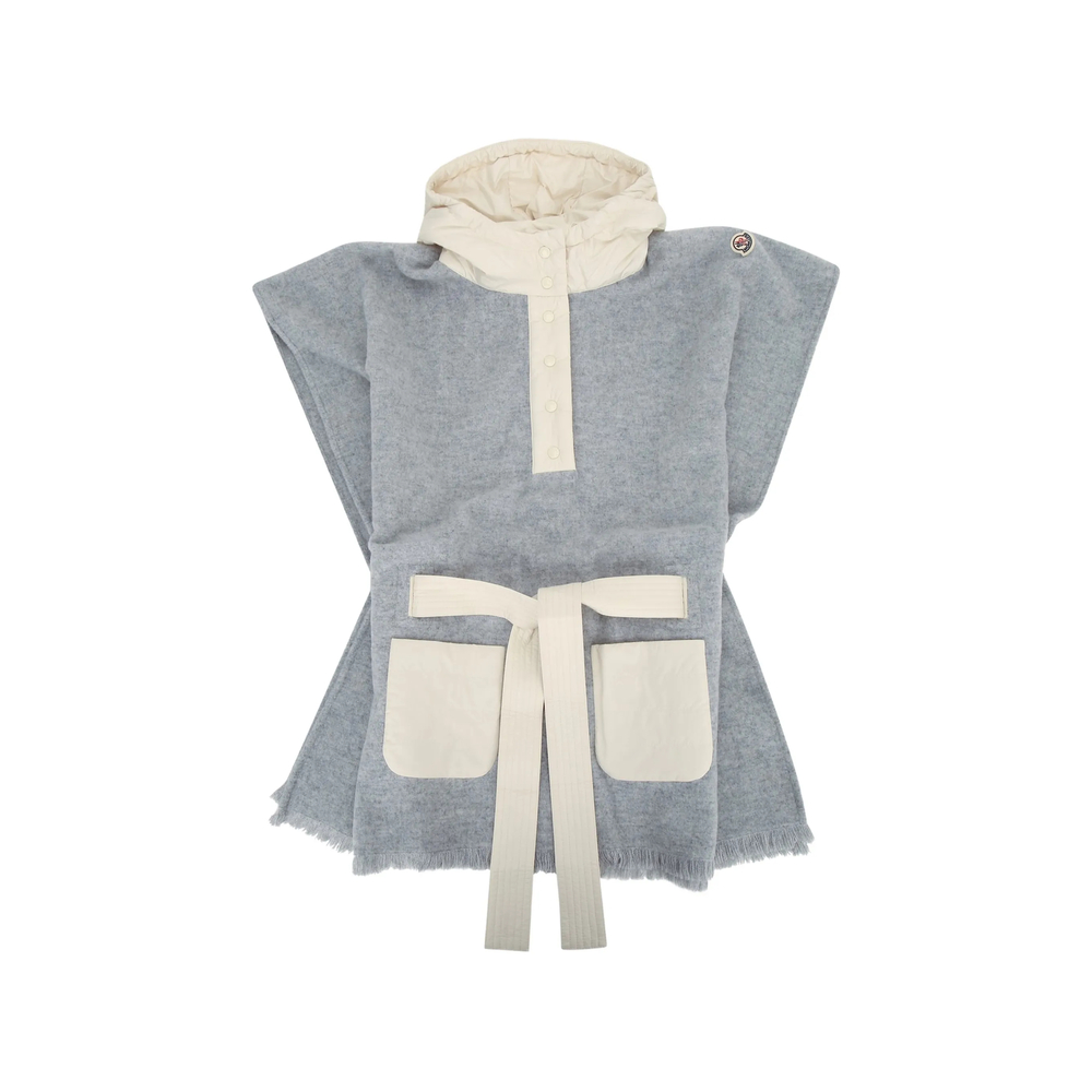 Moncler Hooded Fringed Cape