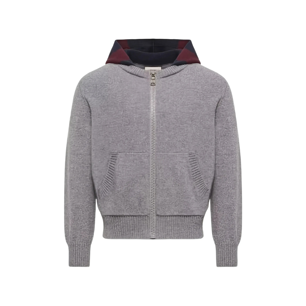 Moncler Striped-hood Zip-up Hoodie
