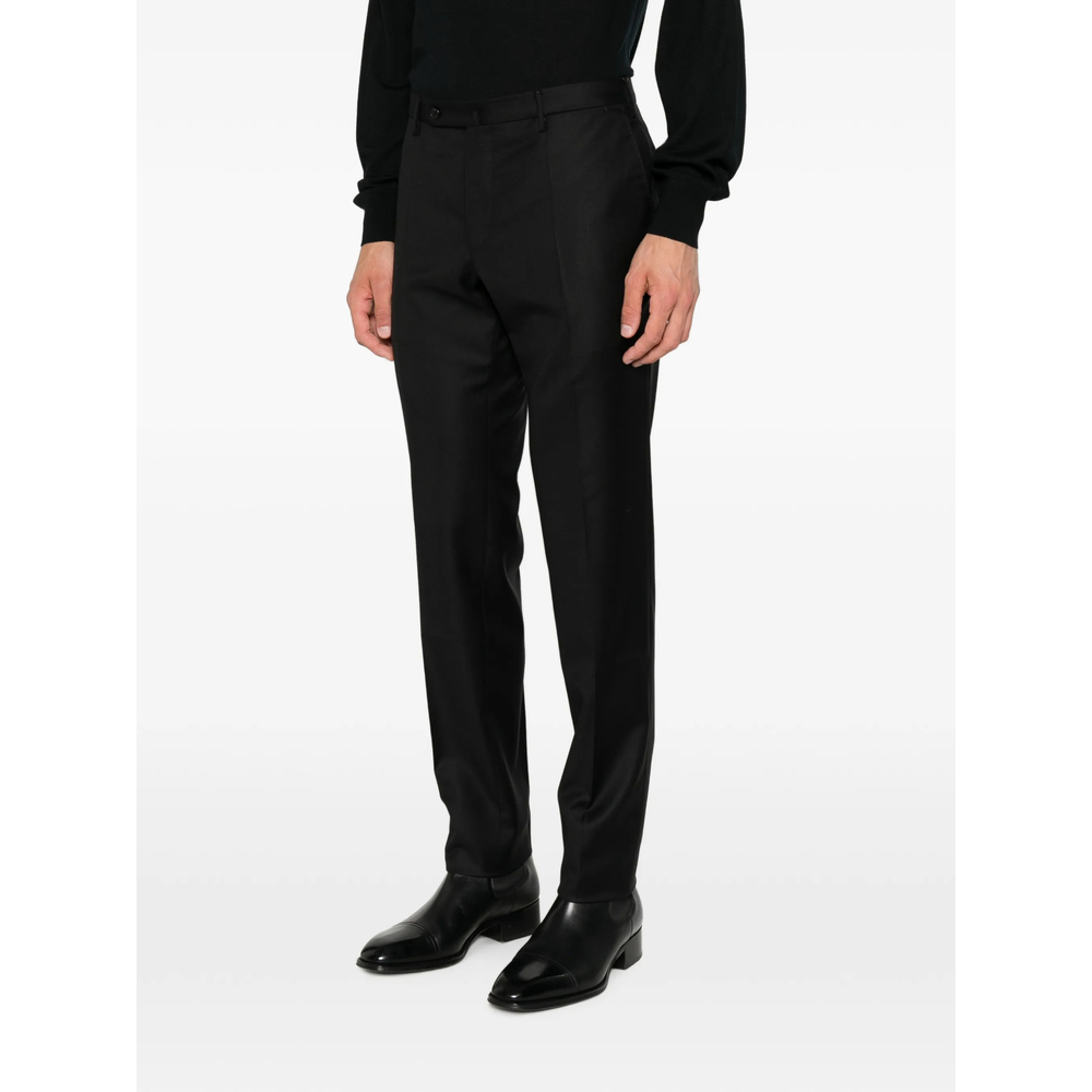 Pressed-Crease Belt-Loop Trousers