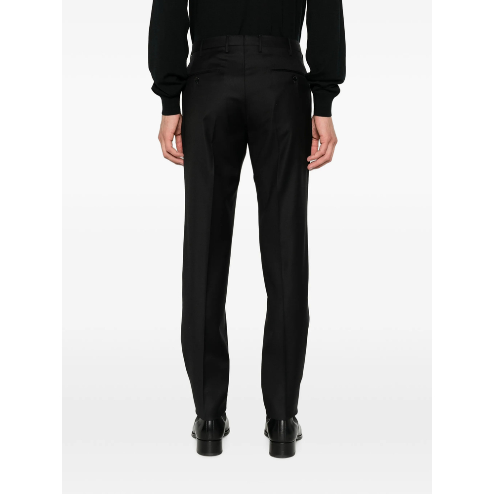 Pressed-Crease Belt-Loop Trousers