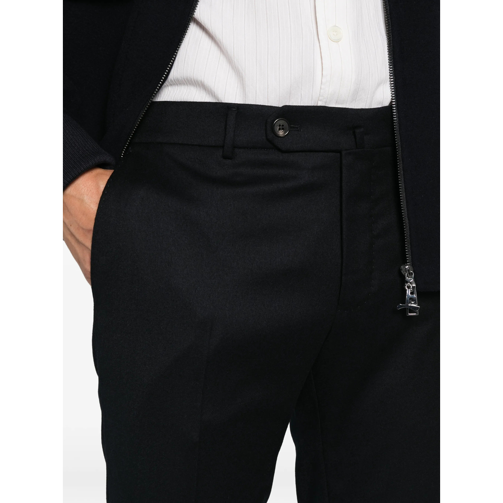 Pressed-Crease Straight-Leg Trousers