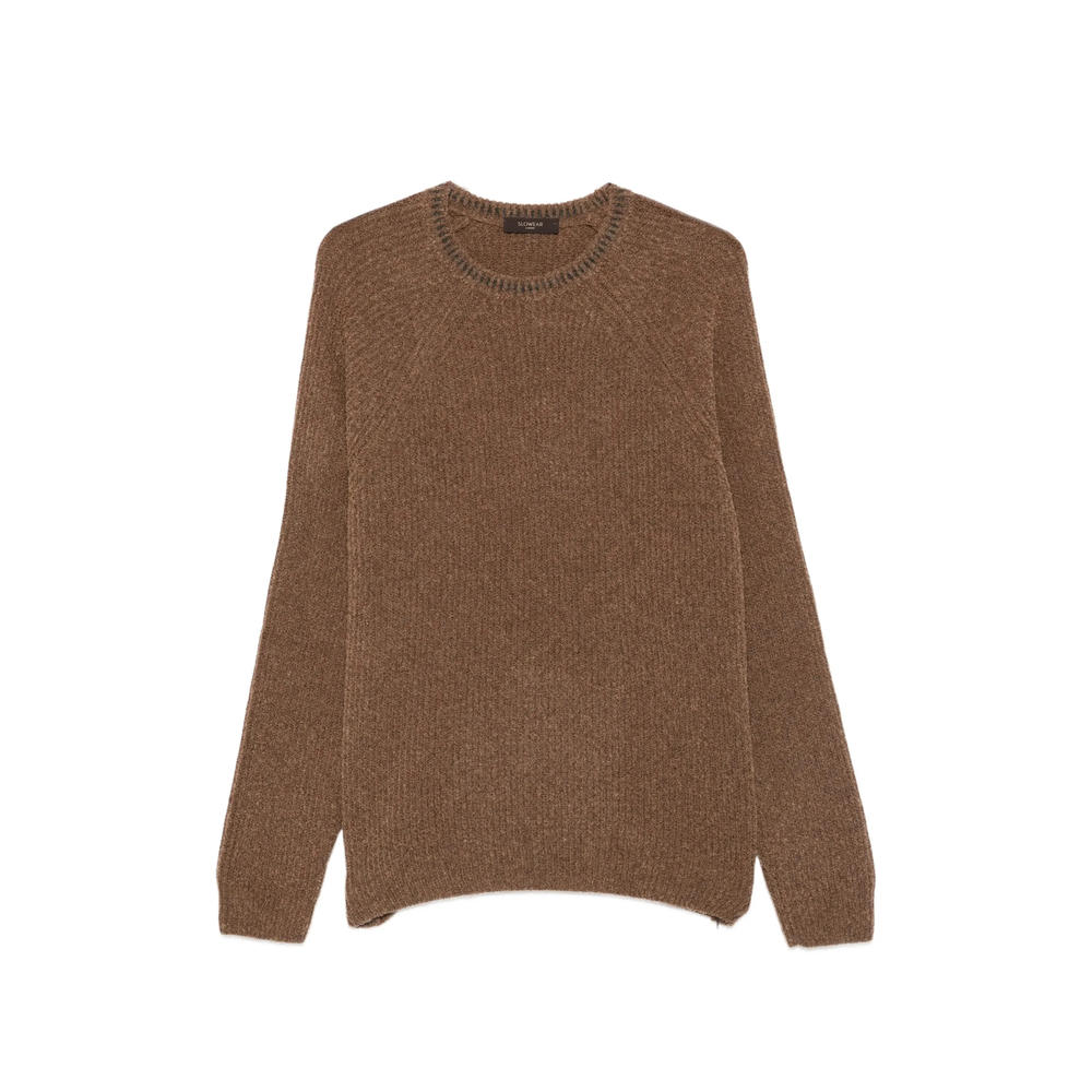 Ribbed-Knit Raglan-Sleeve Sweater