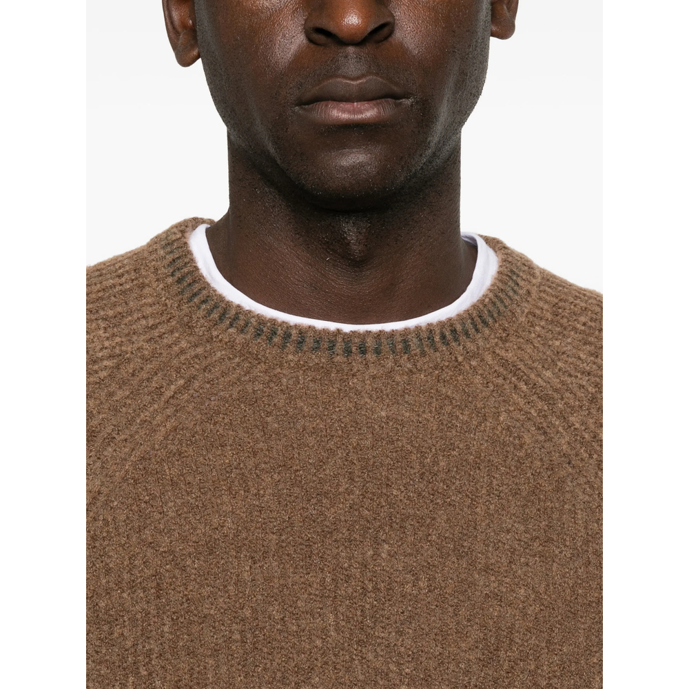 Ribbed-Knit Raglan-Sleeve Sweater