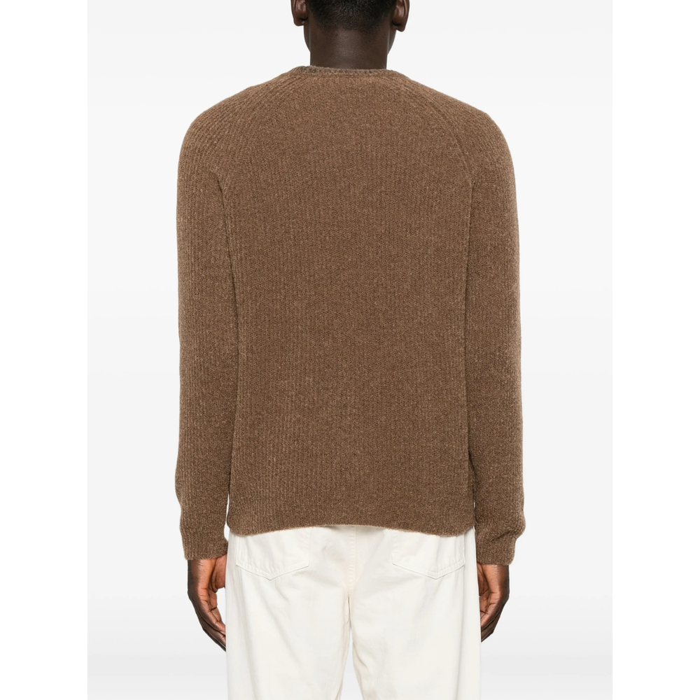 Ribbed-Knit Raglan-Sleeve Sweater