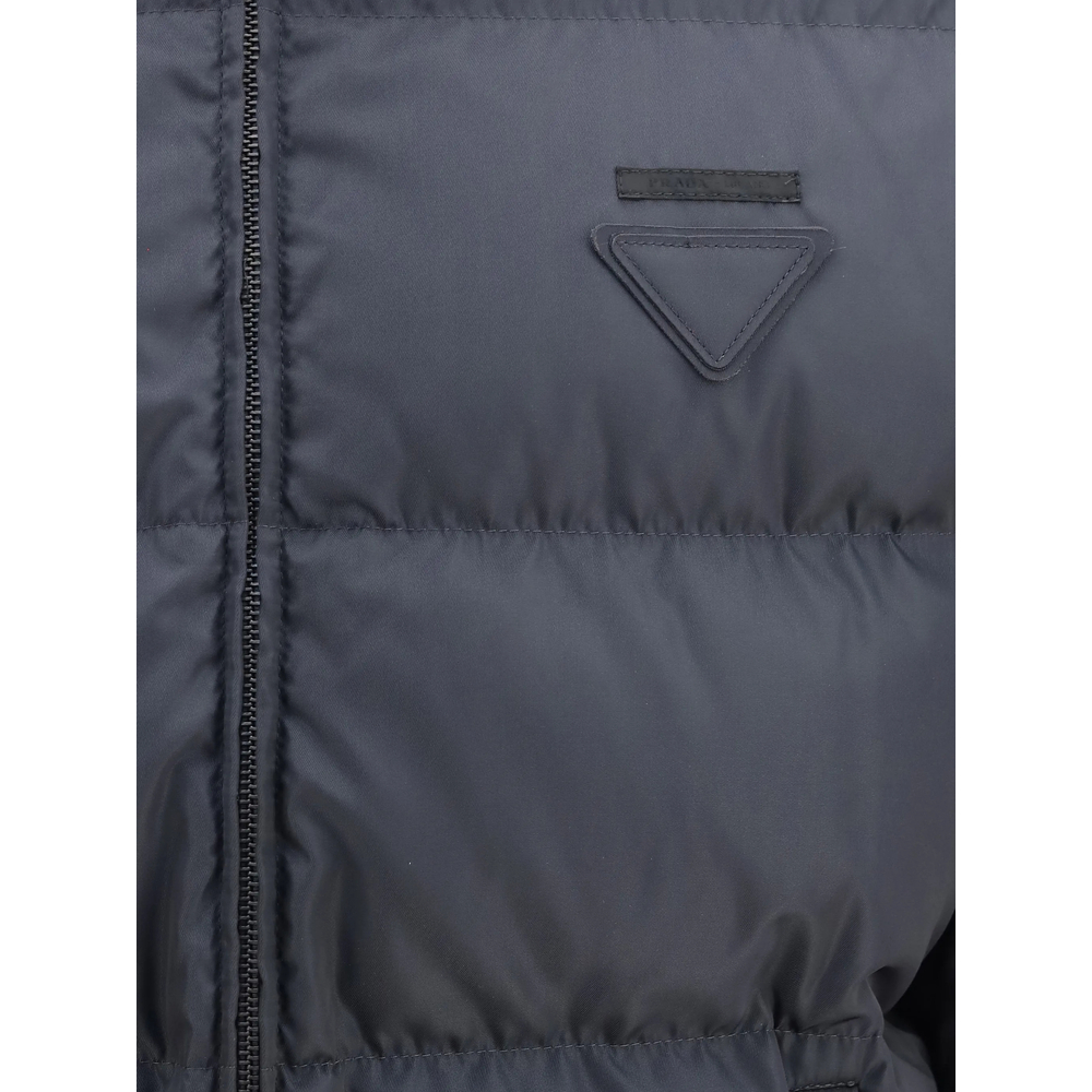 Quilted Logo-Patch Puffer Jacket