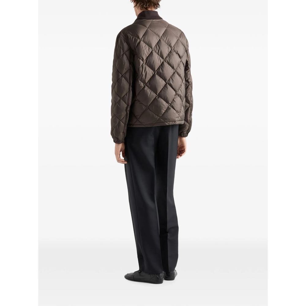 Short Technical Fabric Down Jacket