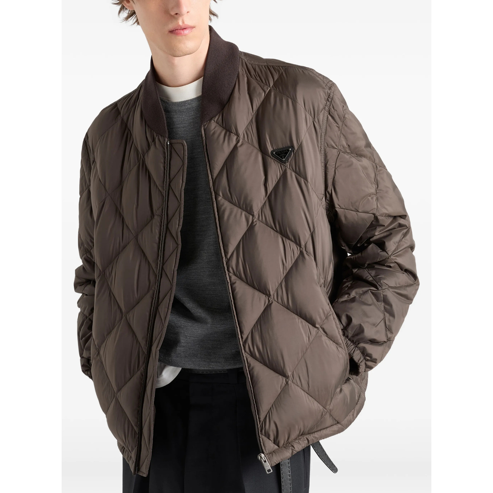 Short Technical Fabric Down Jacket