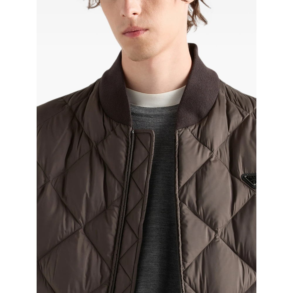 Short Technical Fabric Down Jacket