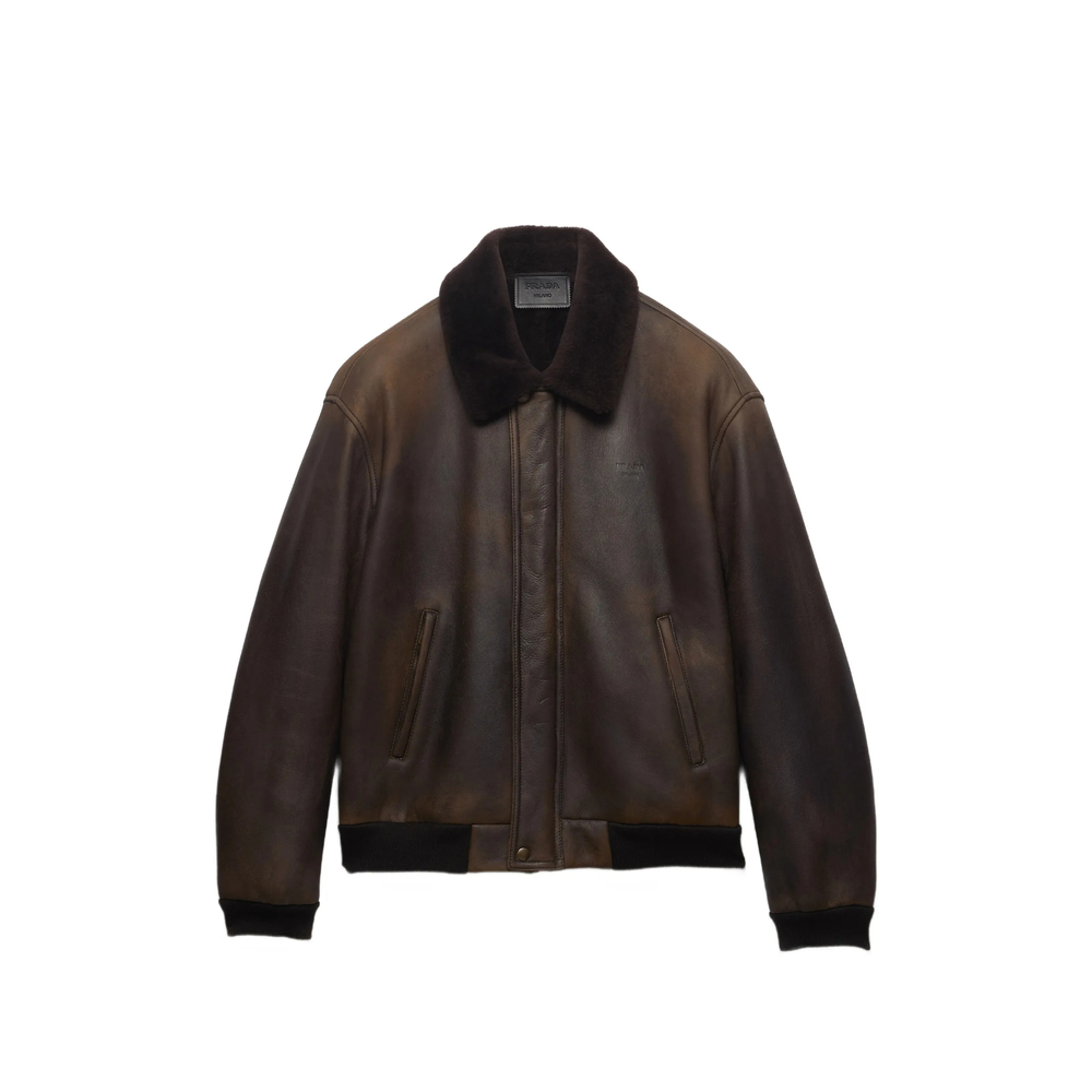 Prada Shearling Bomber Jacket