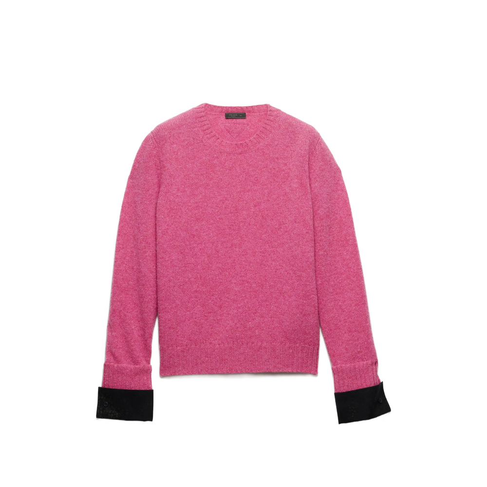 Prada Shetland Wool Crew-neck Sweater