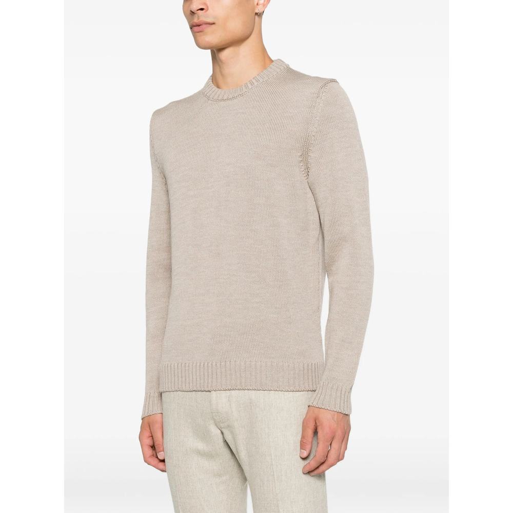 Ribbed-Knit Crew-Neck Wool Jumper
