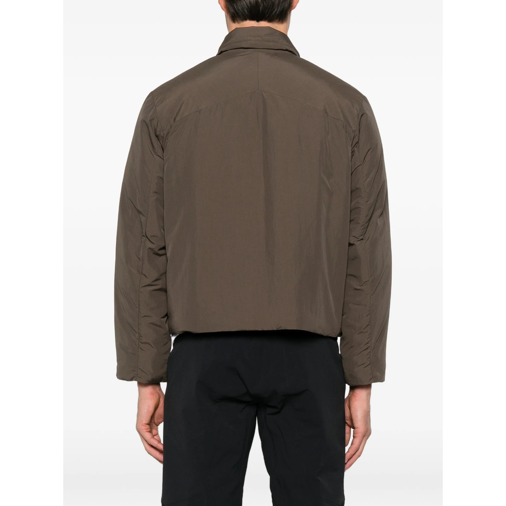 Zip-Up Spread-Collar Jacket